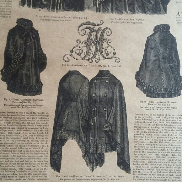 My Antique Victorian Velvet Quilted Mantel Cape - Picture 2 of 6